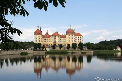 Der Schlossteich am Schloss Moritzburg