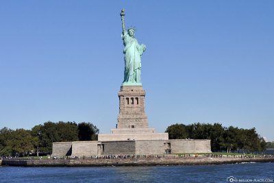 The Statue of Liberty on Liberty Island