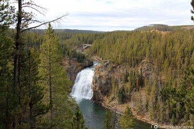 Waterfall, Grand Canyon of the Yellowstone, Yellowstone National Park, USA, Own, Attractions, UNESCO World Heritage, Travel Report