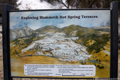 Shield, Mammoth Hot Springs, Yellowstone National Park, USA, On Your Own, Attractions, UNESCO World Heritage, TravelReport