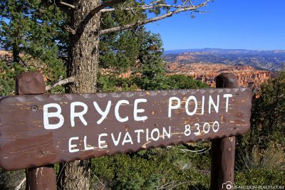 Der Aussichtspunkt Bryce Point