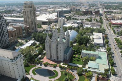 Die Innenstadt von Salt Lake City