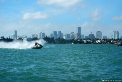 Jet skiing in Miami