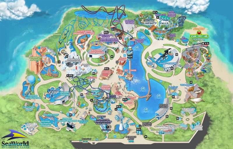 Tickets To Seaworld In Orlando Florida Map