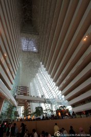 The atrium of Marina Bay Sands