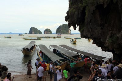 Arrival on the island of Khao Phing Kan