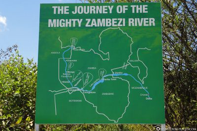 Map of the Zambezi River