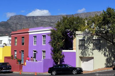 Die bunten Häuser im Stadtviertel Bo-Kaap