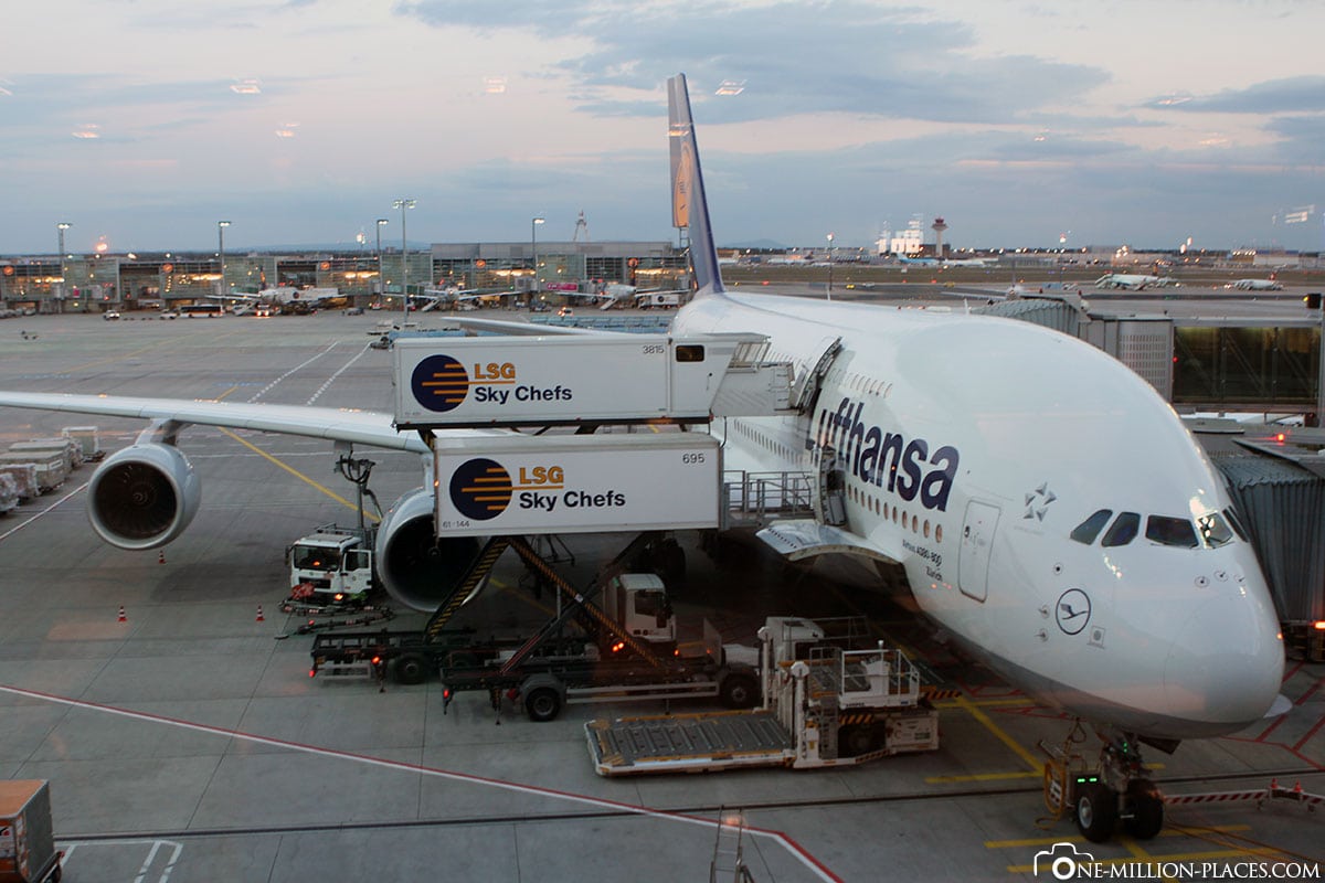 Flug Frankfurt Kapstadt, Lufthansa, A380, Reisebericht