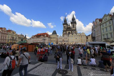 Der Marktplatz in Prag