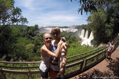 The waterfalls on the Argentine side