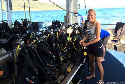 Diving cruise on the Great Barrier Reef