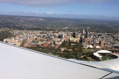 Landing approach to Adelaide