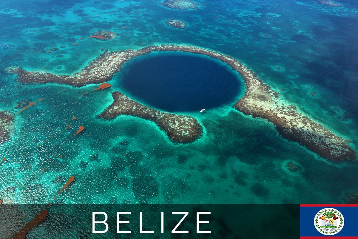 Belize Great Blue Hole Rundflug Titelbild