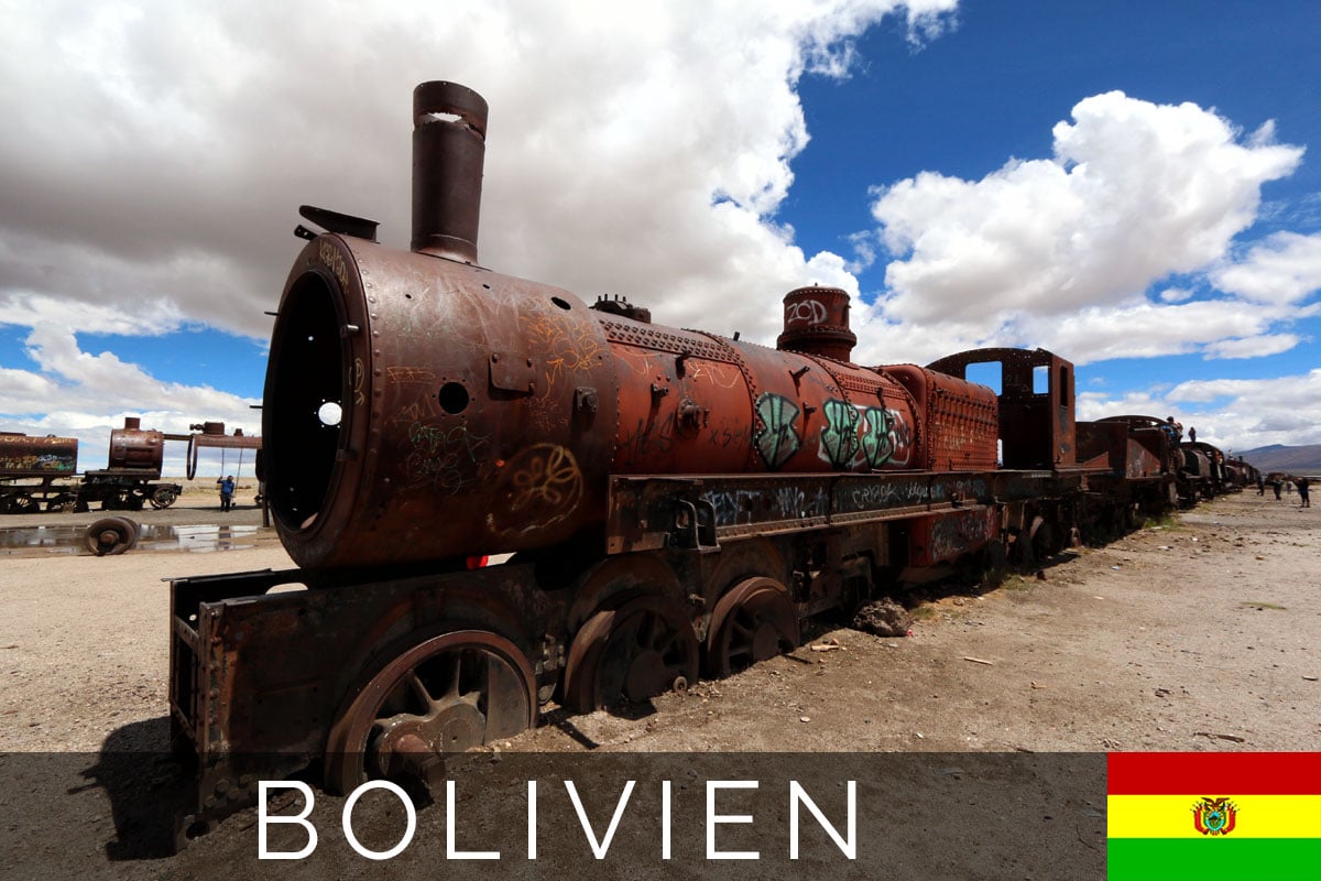 Bolivien Eisenbahnfriedhof Titelbild