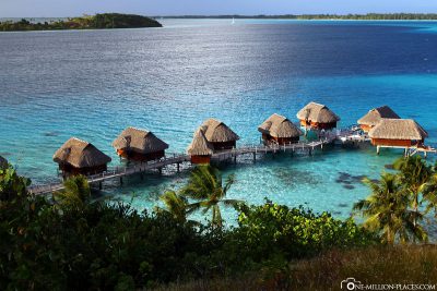 The view of the water bungalows