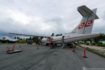Das Flugzeug von Air Tahiti