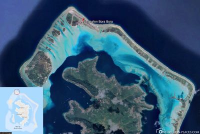 Bora-Bora Airport in Google Maps
