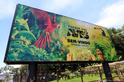 The entrance to Parque das Aves
