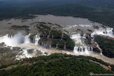 Helikopterflug über die Iguazu Wasserfälle