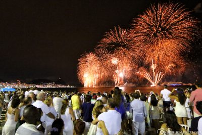 The New Year's Eve fireworks in Rio
