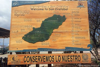 Eine Karte von San Cristobal