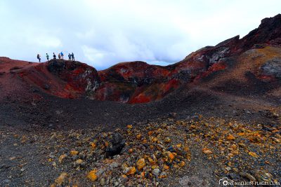 The bizarre volcanic landscape