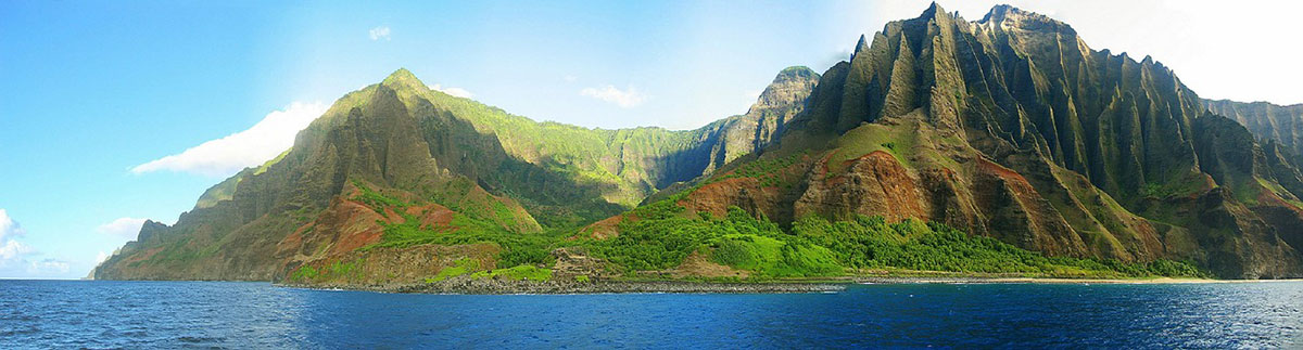 Napali Coast, Kauai, Catamaran Tour, Hawaii, USA, Travel Report