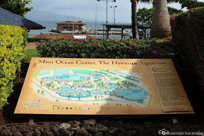 Karte vom Maui Ocen Center