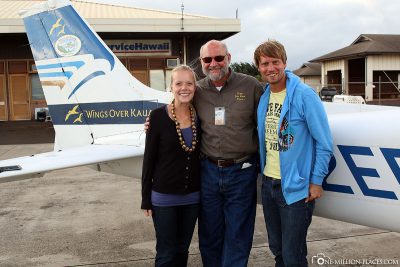 Unser Pilot Bruce von Wings over Kauai