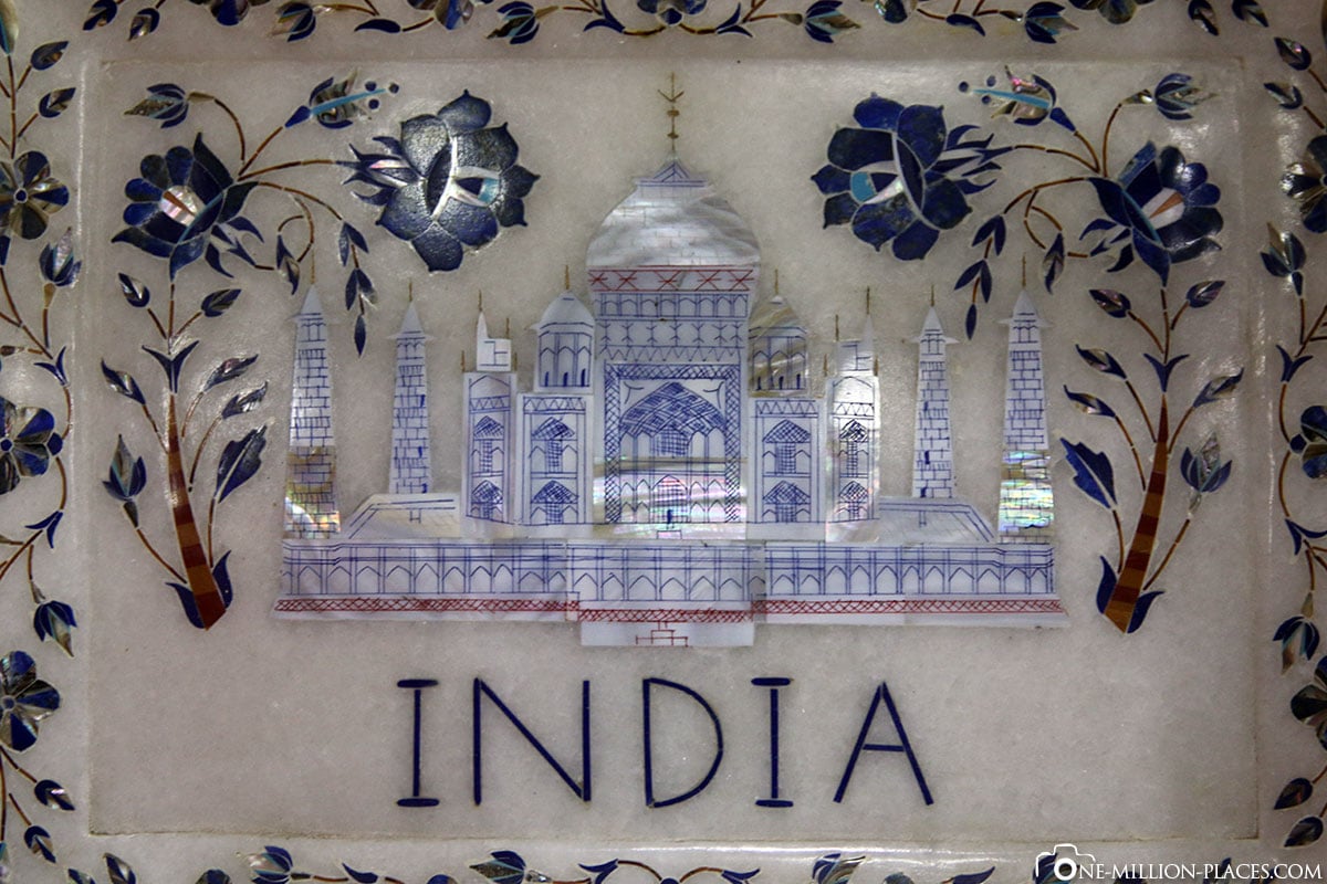 Mosaikwerkstatt, Agra, Indien, Tour, Sehenswürdigkeiten, Fotospots, Reisebericht