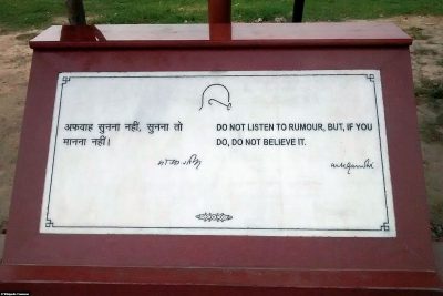 Ghandi-Denkmal Raj Ghat