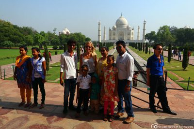 Fotos mit den Indischen Besuchern