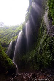 Die Wasserfälle von den Berghängen