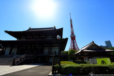 Der Zojoji-Tempel in Tokio