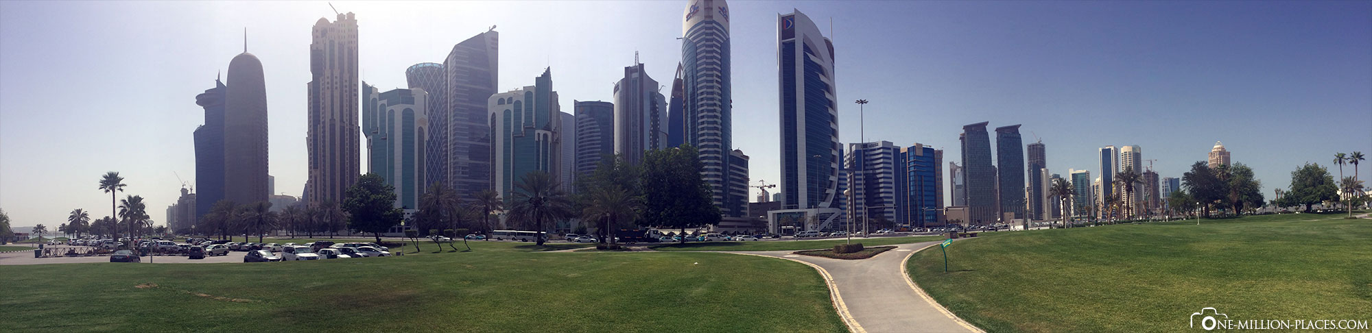 Skyline, Doha, Katar, Stopover, Sightseeing, Reisebericht