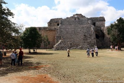 The ruins of the Mayan site