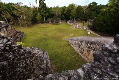 Die Überreste der Mayastätte