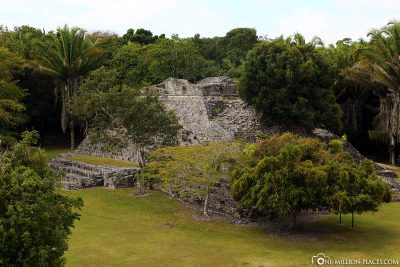 The ruins of the Mayan site
