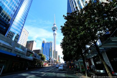 Queen Street with the Skytower