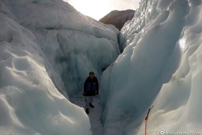 Wanderung in den Gletscherspalten