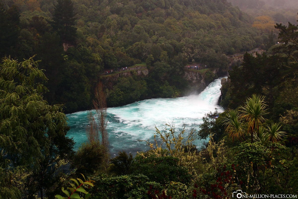 Huka Wasserfall, Orakei Korako, Neuseeland, Geothermalregion, Auf eigene Faust, Reisebericht