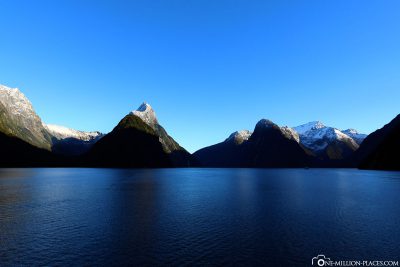 The Milford Sound in the morning light