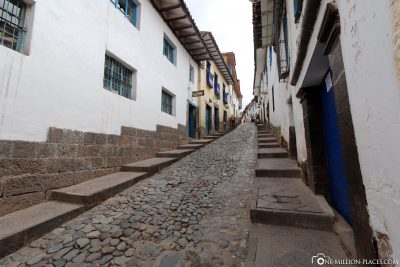 The small streets in Cusco