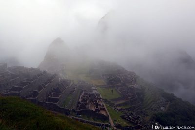Machu Picchu in the fog