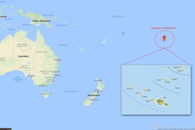 Die Lage von Französisch-Polynesien in Google Maps