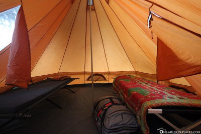 Our spacious tent
