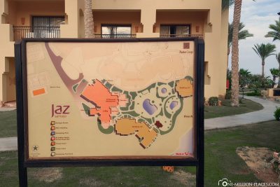 A map of Hotel Jaz Samaya