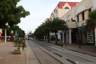 Die Innenstadt von Oranjestad