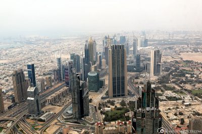 The observation deck at Burj Khalifa